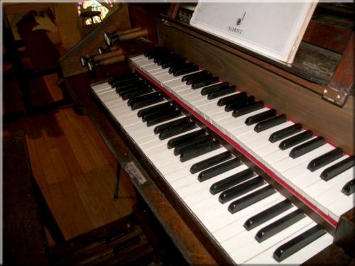 Console

de l'orgue de Notre-Dame-de-la-Délivrande, Morne-Rouge