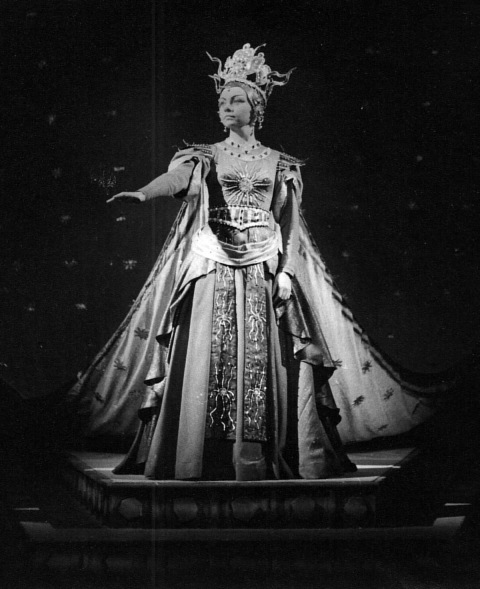 Elisabeth Verlooy dans le rle de la Reine de la nuit (La flte enchante)