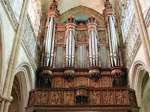 L'orgue de la Collgiale Notre-Dame du Grand-Andely - Photo © Marie-France Chatelais