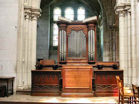 Le petit orgue de la Collgiale Notre-Dame du Grand-Andely - Photo © Marie-France Chatelais