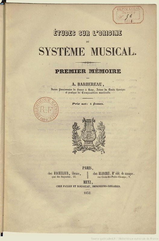 Barbereau: Système musical