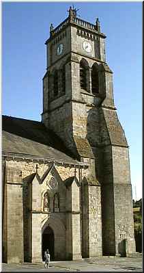 Le clocher de l'glise de Bellac