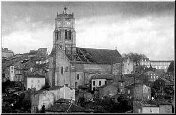 glise de Bellac aprs la tempte