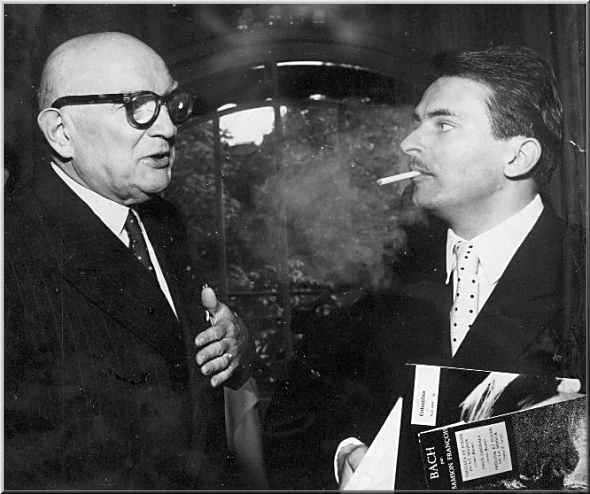 Eugne Bigot et Samson Franois (juin 1956)