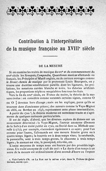 Eugène Borrel, Contribution à l’interprétation de la musique française au XVIIIe siècle