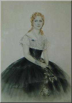 Vina Bovy, soprano belge (1900-1983) dans le rle de Violetta
