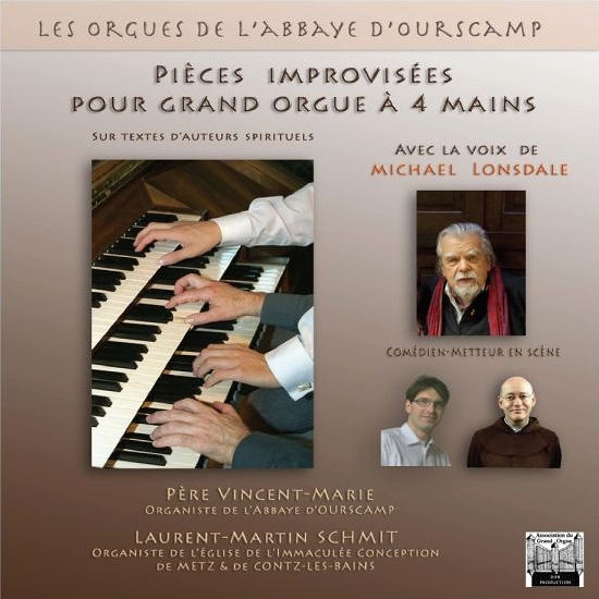 Pices improvises pour grand orgue  4 mains, orgue de l'Abbaye d'Ourscamp