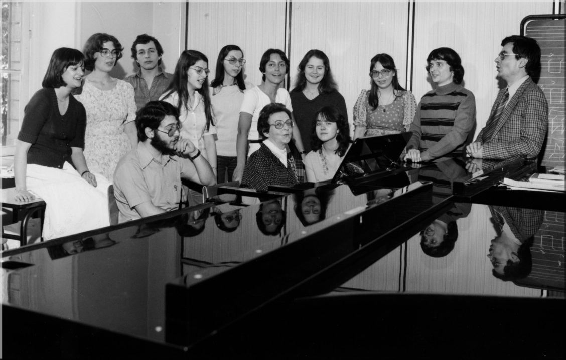 1978-79, classe de pédagogie et formation musicale d’Odette Gartenlaub.
