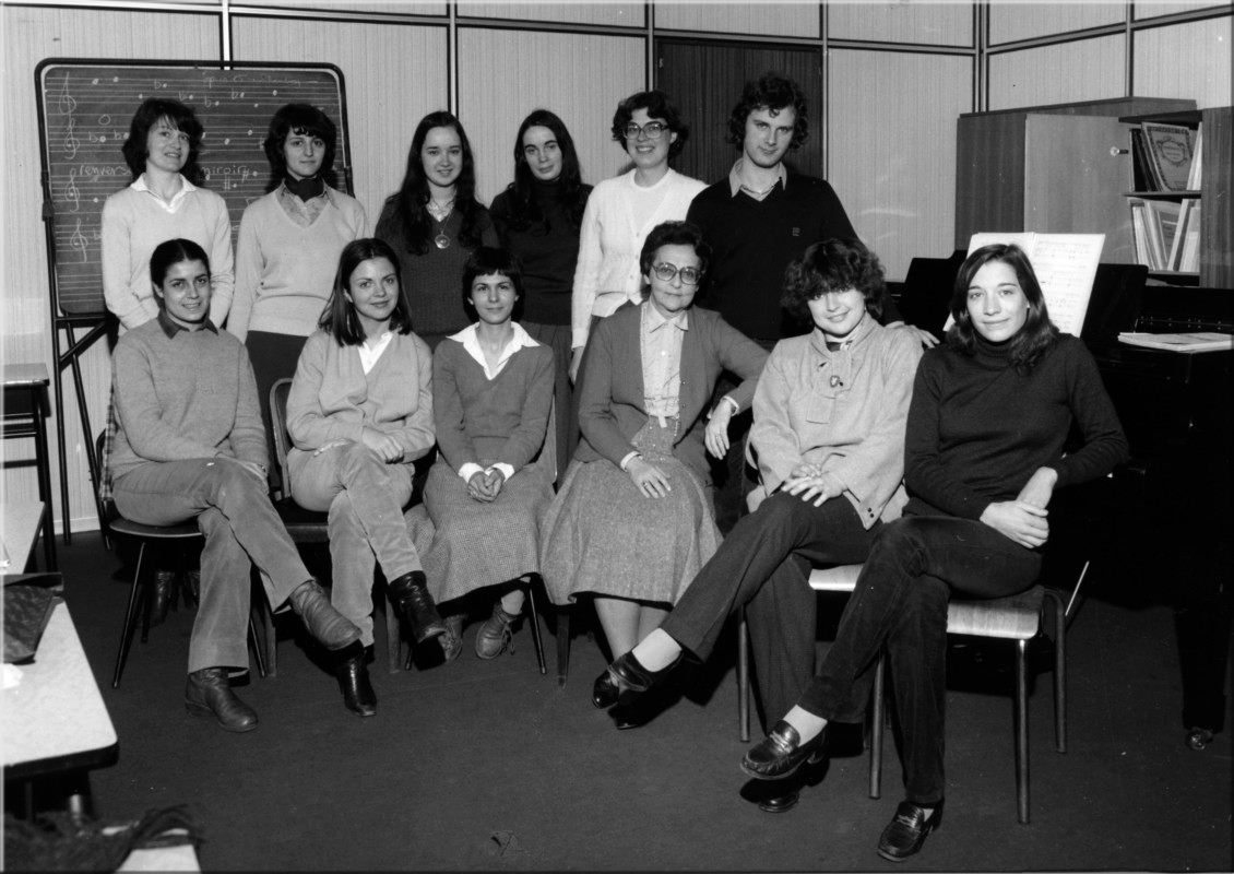1979-80, classe de pédagogie et formation musicale d’Odette Gartenlaub.