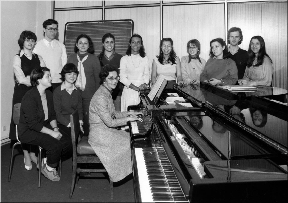 1980-81, classe de pédagogie et formation musicale d’Odette Gartenlaub.
