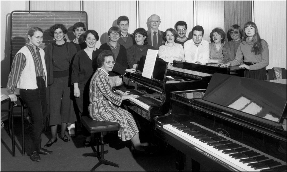 1984-85, classe de pédagogie et formation musicale d’Odette Gartenlaub.