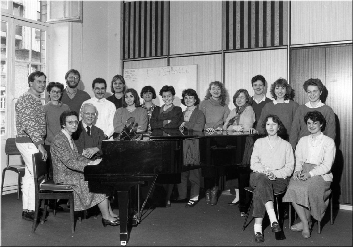 1985-86, classe de pédagogie et formation musicale d’Odette Gartenlaub.