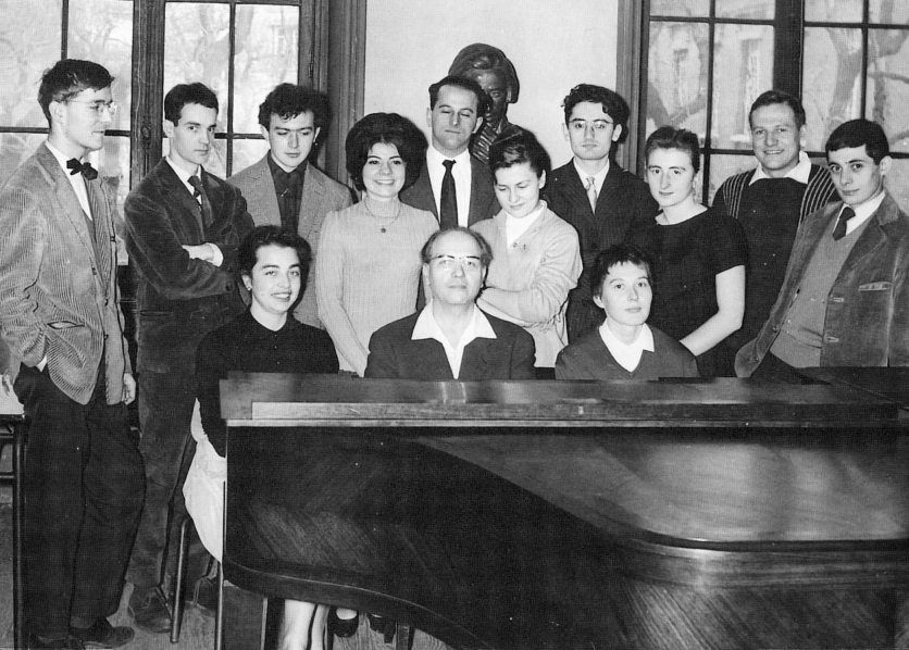 Classe d'Olivier Messiaen au CNSM en 1960