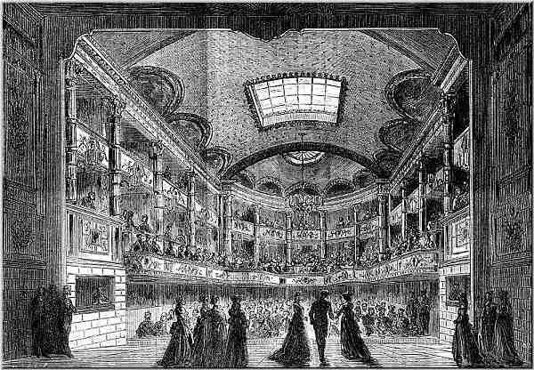 Salle du Conservatoire, rue du Faubourg-Poissonnière, en 1877