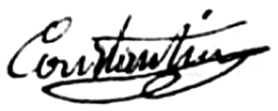 Signature de Charles Constantin