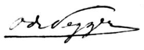 Signature du Dr. Oscar de Pezzer
