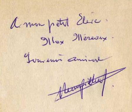 Signature d'Henry Filleul