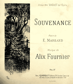 Alix Fournier : Souvenance