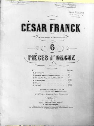 Franck : 6 pices pour orgue