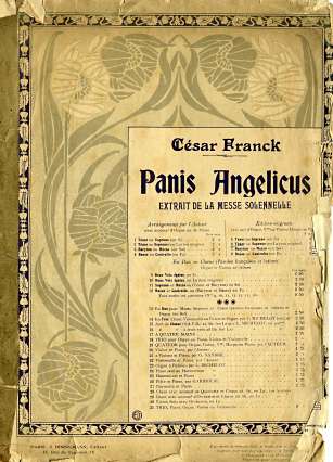 Csar Franck - Panis Angelicus (couverture)