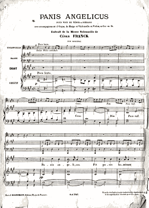 Franck - Panis Angelicus, premire page