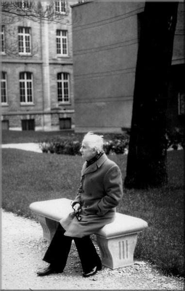 Georges Friboulet, dans les jardins du CNSMP
