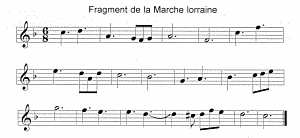 Louis Ganne : fragment de la Marche lorraine