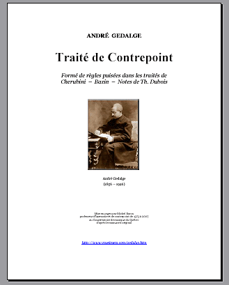 Consultation du Traité de contrepoint, en fichier Adobe PDF