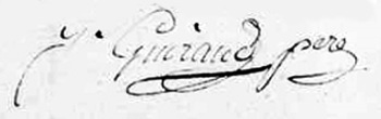 Signature de Jean Guiraud (pre)