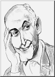 Sir Georg Solti - Dessin de Paul Hess