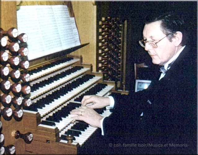 Andr Isoir au grand orgue de la cathdrale de Dijon