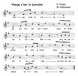 Vierge c'est la Lorraine