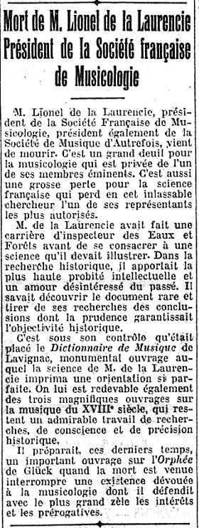 Le Mnestrel, 15 septembre 1933