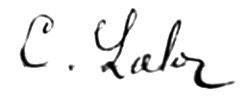 Signature d'douard Lalo, en 1864