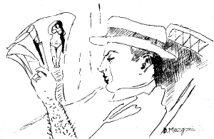 Croquis d'Alain Margoni par sa mre.