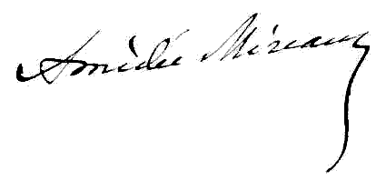 Signature d'Amde Lefroid de Mreaux