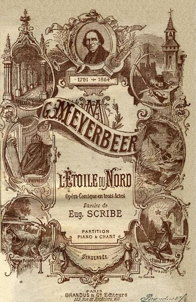 Couverture de la partition L'toile du Nord (Meyerbeer)