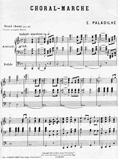 Choral-Marche (Paladilhe)