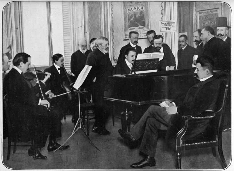 1903, jury du concours de ''Trio'' (prix Erard) du tournoi international Musica.