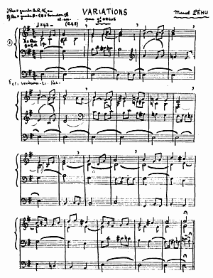 Marcel Phu : Variations pour grand orgue