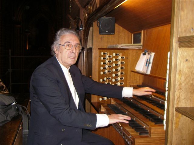 Michel Pinte  l'orgue Blancafort de la cathdrale de Barcelone (Espagne), le 8 mars 2006