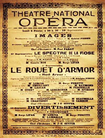 Premire reprsentation du Rouet d'Armor, d'Adolphe Piriou
