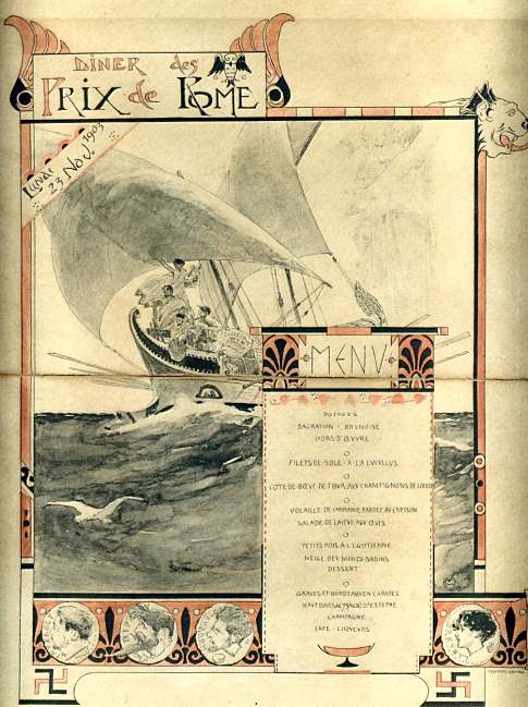 Menu de 1903