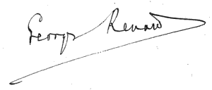Signature de Georges Renard