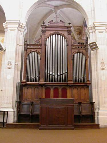 glise Saint-Sever, Rouen: l'orgue de choeur - Photo © Jean-Ren Phelippeau, 2004.