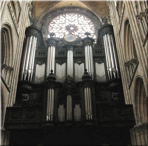 Cathdrale de Rouen: l'orgue (photo Phelippeau)