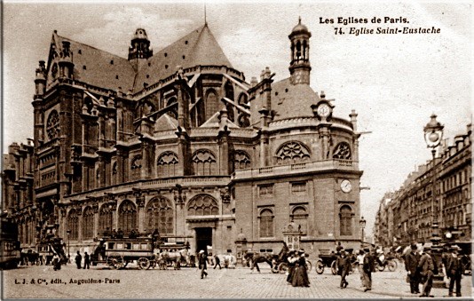 Vue de lglise Saint-Eustache vers 1900