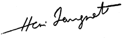 Signature d'Henri Sauguet