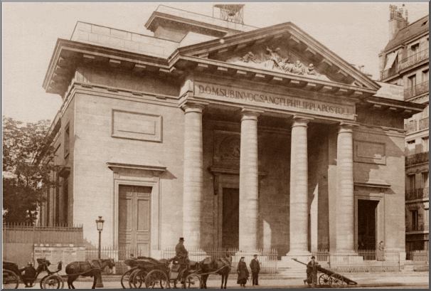 glise Saint-Philippe-du-Roule, au dbut du XXe sicle.