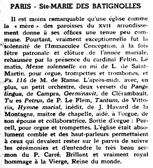 Extrait de Musique sacre, n 25, fvrier 1955.